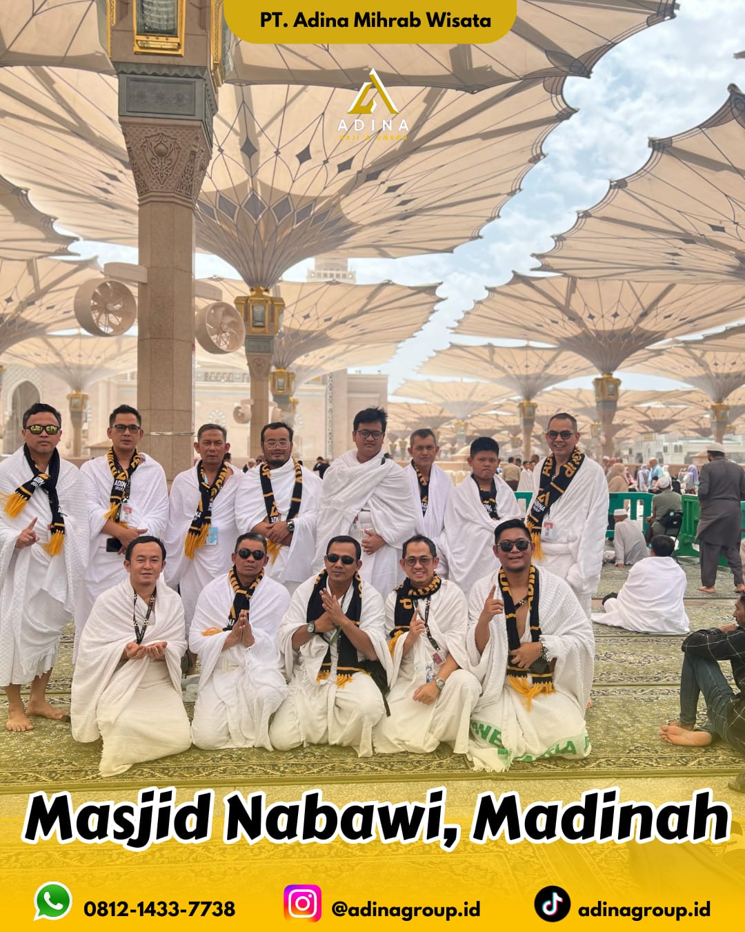 Suasana malam di Masjid Nabawi